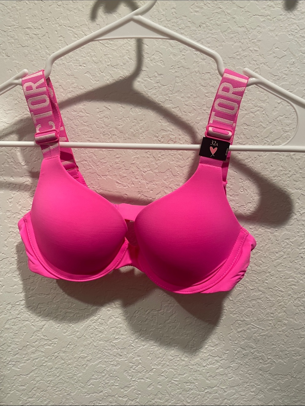 Victoria's Secret Bright Pink Padded T-Shirt Bra